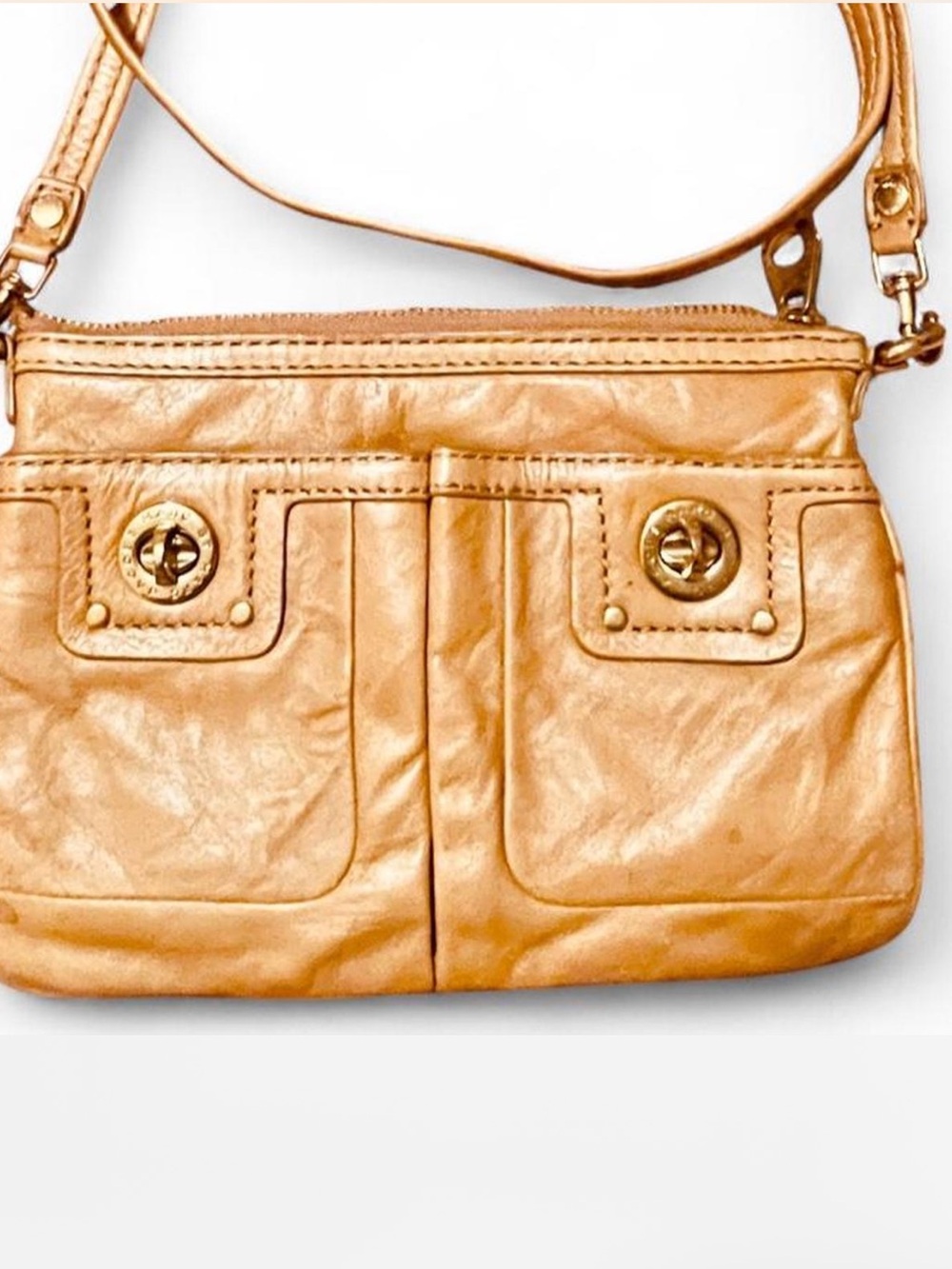 Marc by Marc Jacobs Totally Turnlock Percy Genuine Leather Crossbody